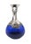 1970s Vintage Israeli Blown Glass & Sterling Silver Carafe Pitcher For Sale - Image 5 of 11