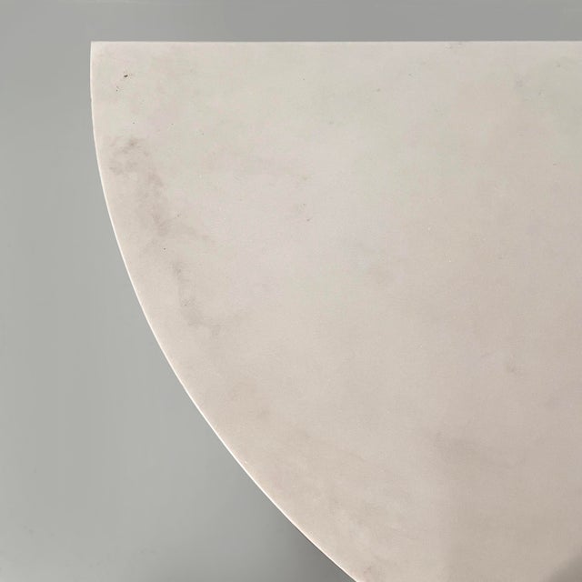 Italian Modern Display Stand in White and Pink Marble, 1970s For Sale - Image 11 of 18