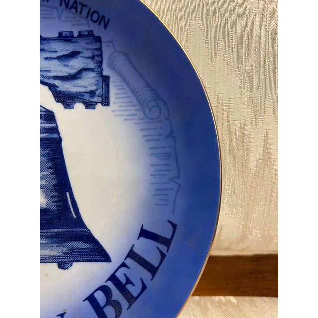 Ceramic 1950s Vintage Liberty Bell Plate For Sale - Image 7 of 7