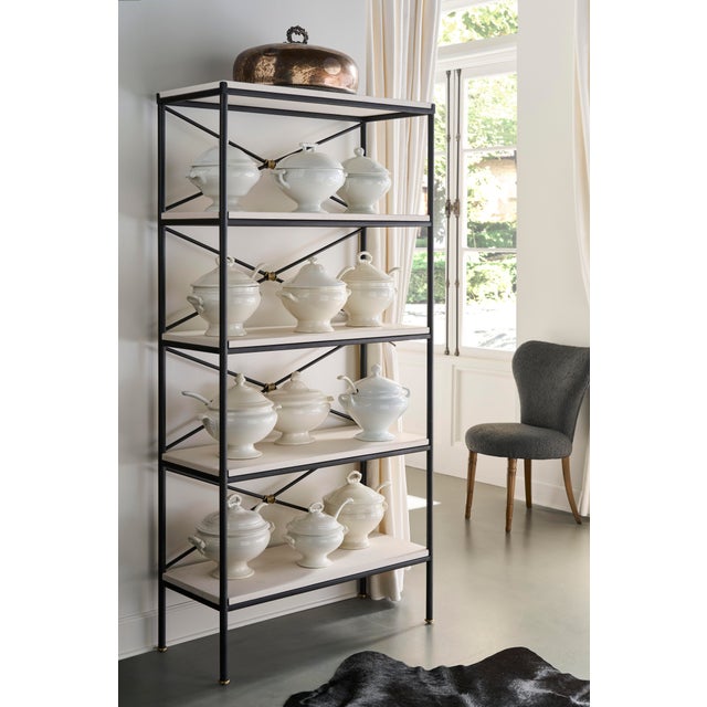 Century Furniture Tara Shaw for Century Furniture Grand Montmartre Etagere-Iron/Brass Knot For Sale - Image 4 of 5