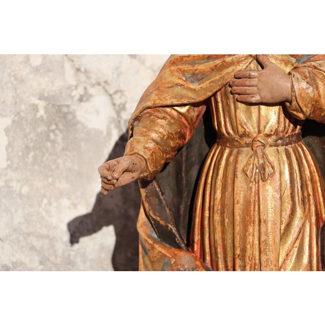 Saint John the Baptist With Glass Eyes, 18th Century, Portuguese Baroque For Sale - Image 10 of 18