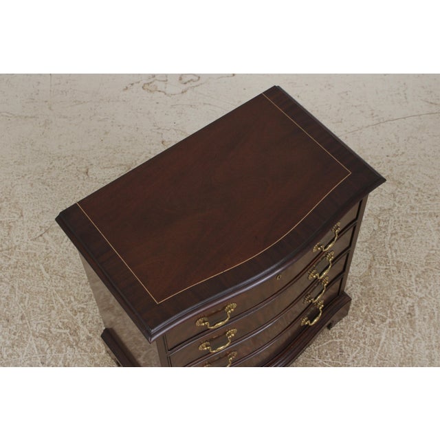 Brown Pair of Drexel Heritage Heirlooms Mahogany Chests For Sale - Image 8 of 14