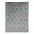 Modern Moroccan Style Hand-Knotted Wool Area Rug in Sky Blue and Terracotta For Sale