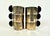 A striking and rare set of six modernist punch, mulled wine, or mocha cups from the Czechoslovakian Art Deco period, circa...