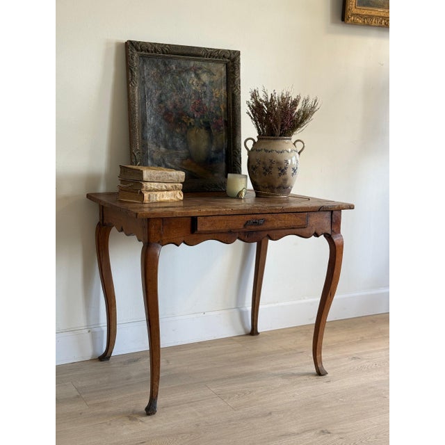 Rustic European 18th c. French Accent Table/Desk For Sale - Image 3 of 10