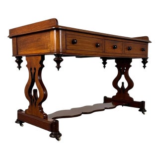 19th Century English Mahogany Side Table For Sale