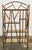 Vintage Scorched Bamboo Tiered Bookshelf With Grasscloth Shelf Liner For Sale In Kansas City - Image 6 of 8