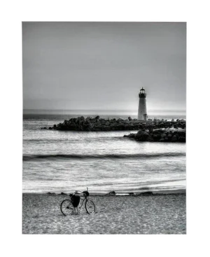 Lighthouse & Bicycle by Richard Singer