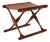 Vintage Danish Stool in Teak and Leather by Poul Hundevad, 1960s For Sale