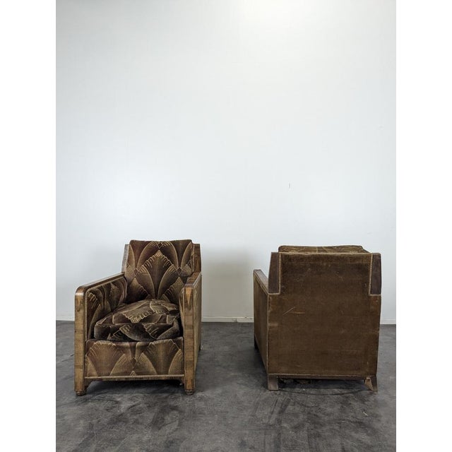 Vintage Art Deco Lounge Chairs, Set of 2, in Very Good conditions.