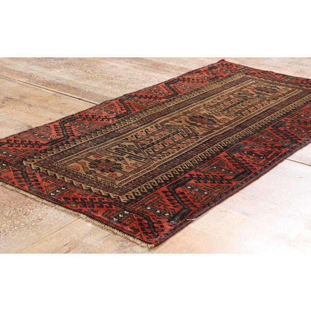 Camel Late 19th Century Persian Turkoman Rug, 02'03 X 04'09 For Sale - Image 8 of 10