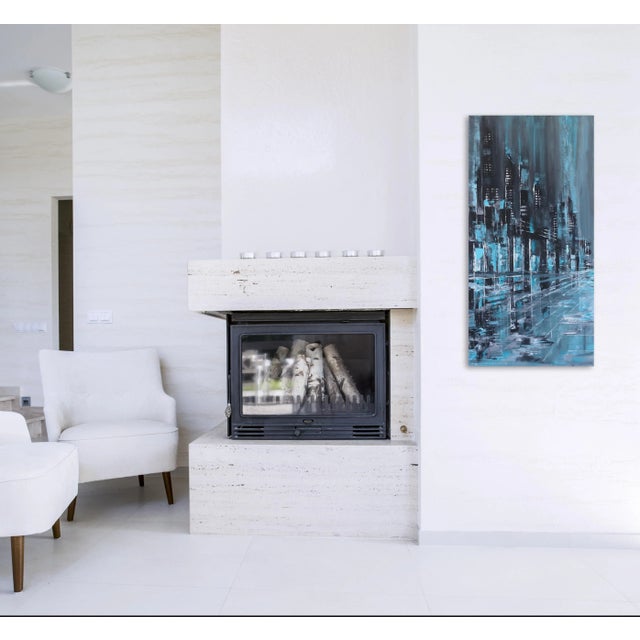 Textile "Empire Ny 1" Original Artwork by Ivana Milosevic For Sale - Image 7 of 9