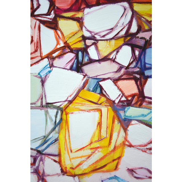 Crystal Labyrinth.Original Modern Hand Painting For Sale - Image 6 of 9