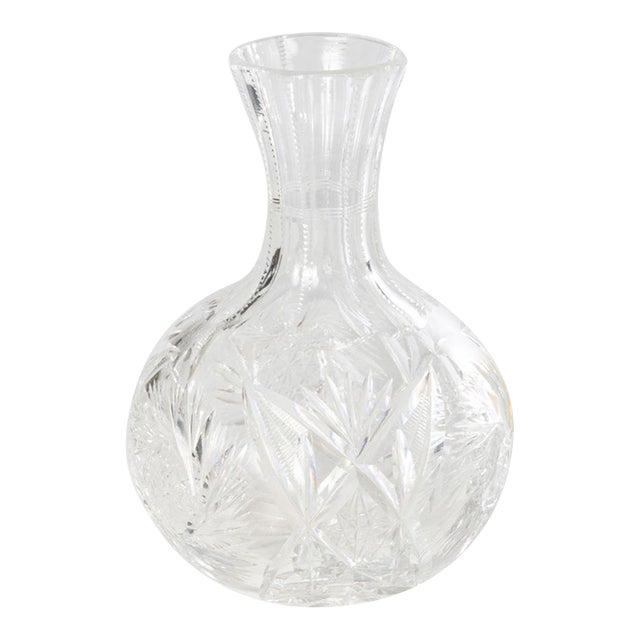 Mid 20th Century Cut Glass Carafe For Sale