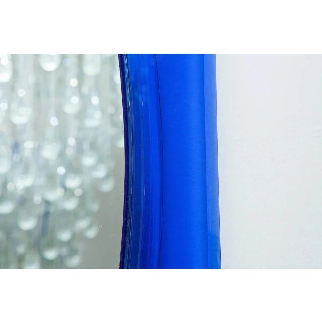 Metal Italian Mirror from Cristal Art, 1970s For Sale - Image 7 of 9