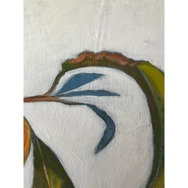 2020s “Is That All" Contemporary Impressionist Still Life (Includes Frame) of Peach Branch by Mill Valley Artist Mary Anne McKernie For Sale - Image 5 of 8