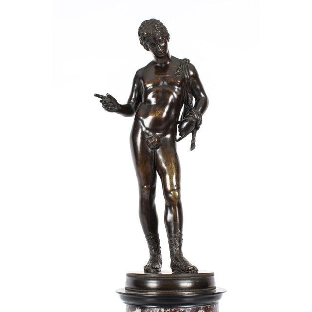 Grand Tour Figure of David, 19th Century, Bronze For Sale - Image 9 of 18