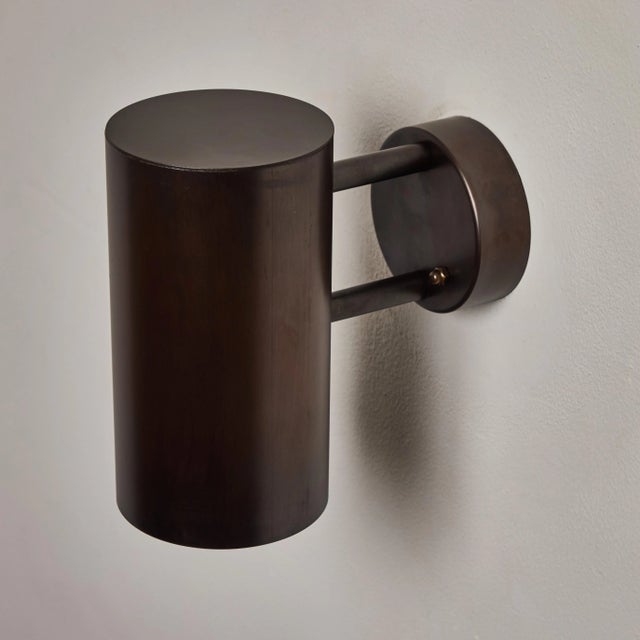 Metal Hans-Agne Jakobsson C627/110 'Rulle' Brown Patinated Outdoor Sconce For Sale - Image 7 of 12
