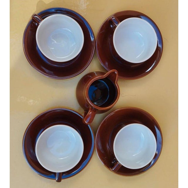 Set of 4 cups + 4 saucers + 1 milk jug + 1 teapot or coffee pot (10 pieces total) Professional-grade equipment for...