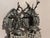 1980s French Louis XVI Charcoal Bronze Wall Lamps Sconces - Pair For Sale - Image 4 of 14