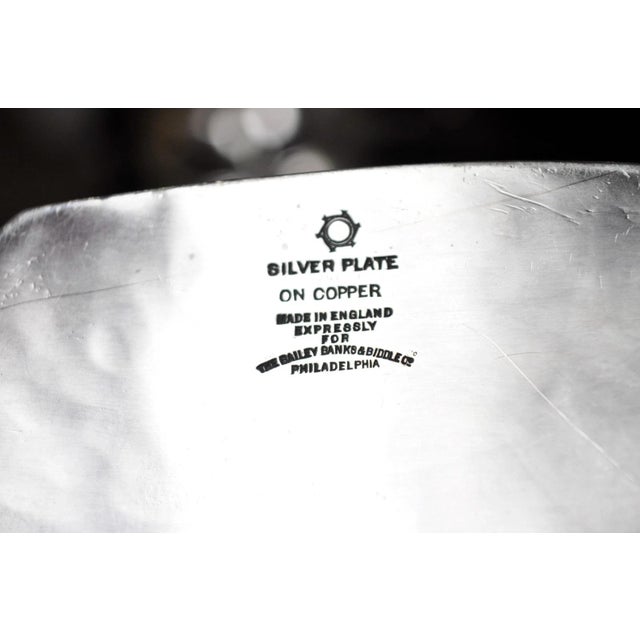 Antique Bailey Banks & Biddle English Edwardian Silver Plated Tea Set - 4 pcs For Sale - Image 17 of 18