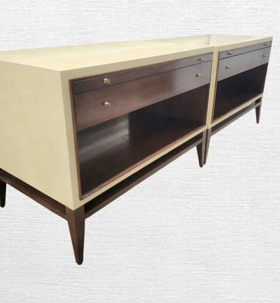 Barbara Barry for Henredon Mid Century Modern Style Parchment