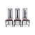 Black Chairs by Umberto Asnago for Giorgetti, Italy, Set of 3 For Sale - Image 11 of 11