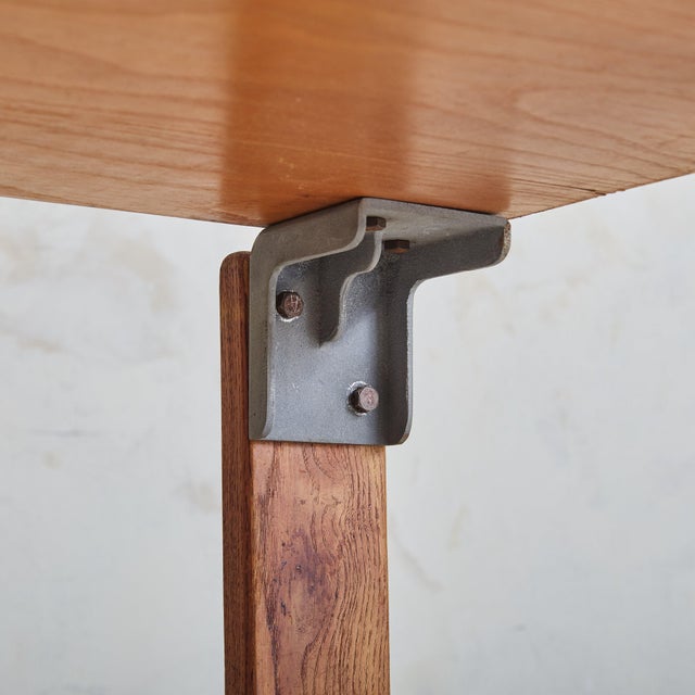 Mid-Century Modern French Ash Wood Coffee Table by Georges Candilis & Anja Blomstedt for Sentou For Sale - Image 3 of 11