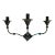 Vintage Iron Giacometti Style Wall Candelabra For Sale