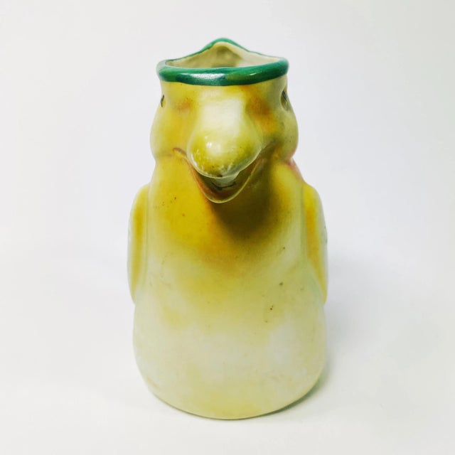 Unusual Czechoslovakian Art Deco Parrot Creamer circa 1930's. Vibrantly glazed design, stamped "Made in Czechoslovakia" at...