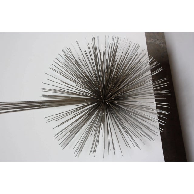 Brutalist Mixed Metal Curtis Jere Elongated 'Urchin' Wall Sculpture For Sale - Image 3 of 11