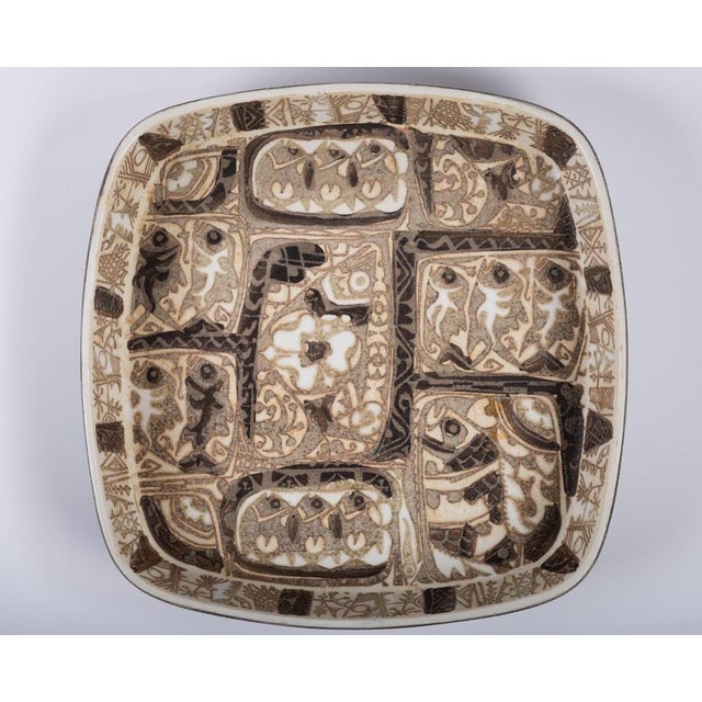 1960s Baca Faience Bowl by Nils Thorsson for Royal Copenhagen, Denmark, 1960s For Sale - Image 5 of 9