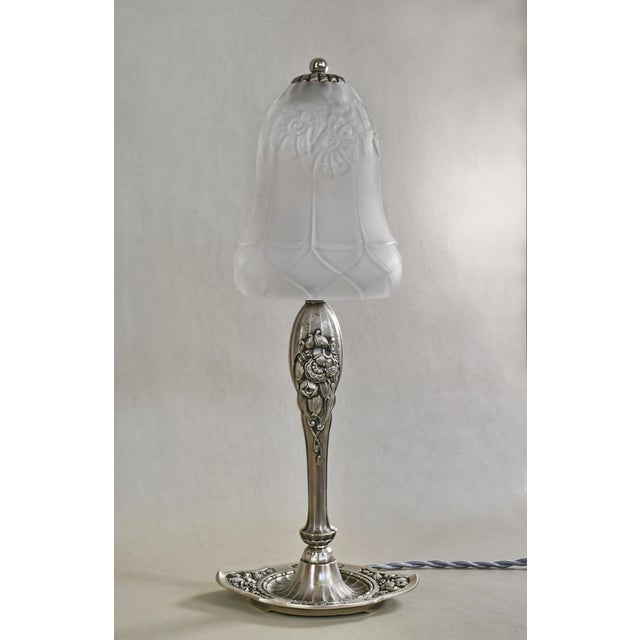 Daum 1930s French Art Deco Lamp by Lorrain Daum - France For Sale - Image 4 of 14