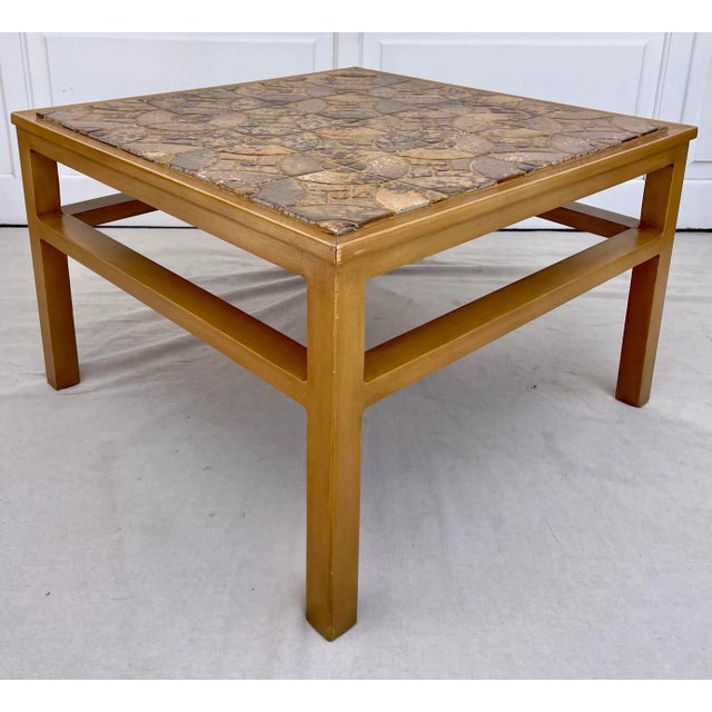 Brown Vintage Drexel "Precedent" Tile-Top Square Coffee Table For Sale - Image 8 of 12