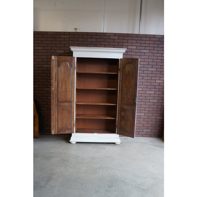 late 20th Century Country French Painted Armoire For Sale - Image 9 of 9