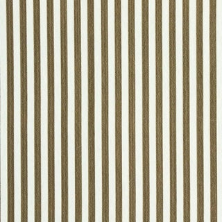 Sample - Schumacher Edwin Stripe Narrow Wallpaper in Mushroom For Sale