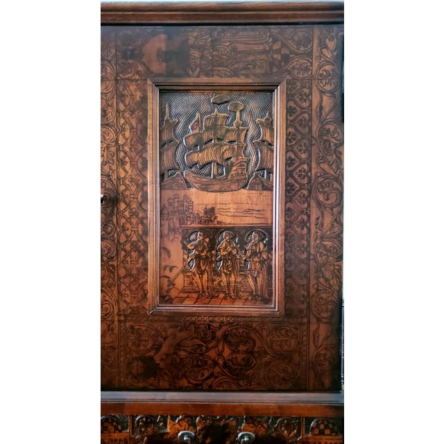 Thomas O’Brien Hickory Chair Asian Style Wood Armoire Entertainment Cabinet For Sale - Image 10 of 10