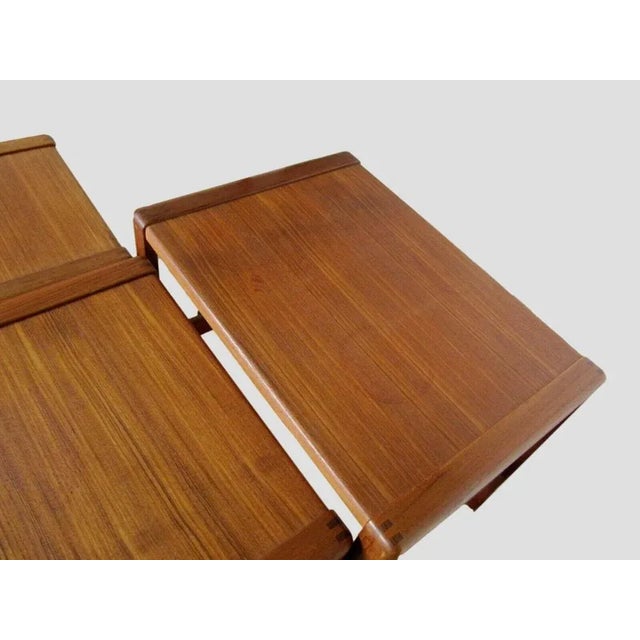 Danish Nesting Tables in Teak by Svend A. Madsen for Karl Lindegaard Denmark, 1960s, Set of 3 For Sale - Image 5 of 7