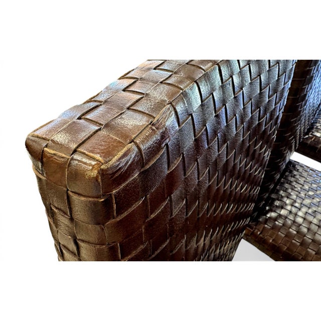 Italian Leather Dining Chairs by Stone International, Set of 8 For Sale - Image 10 of 15