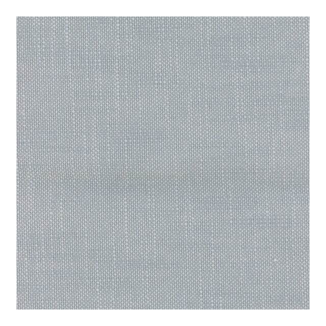 Bunny Williams Home Olivia Chair in Sky Performance Linen - Sample For Sale