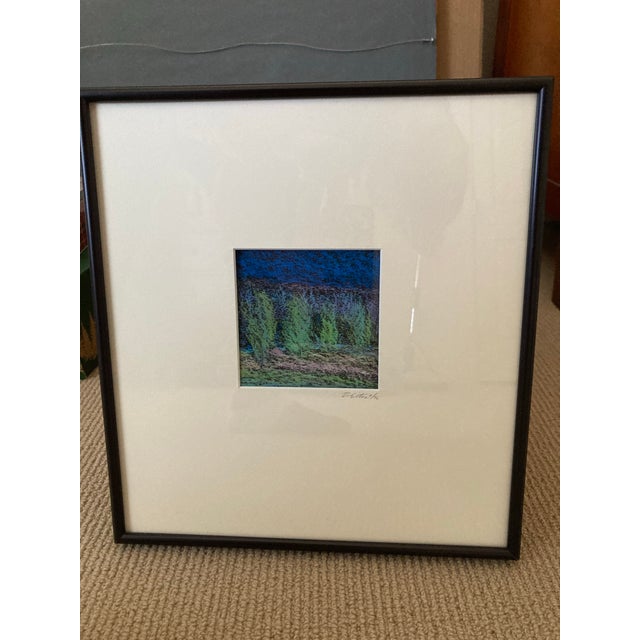Original Framed Pastel by Artist David Sites. One of a Series of 4, Entitled “At the Glen”. For Sale - Image 4 of 6