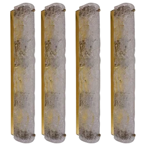 Blown Murano Glass and Brass Wall Lamp from Hillebrand
