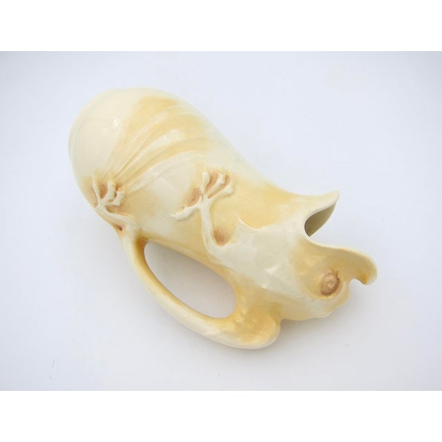 Beige Antique Rörstrand Art Nouveau Dragon Pitcher For Sale - Image 8 of 12