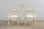 Antique French Louis XVI Painted Armchairs in Off-White Wool - A Pair For Sale - Image 11 of 18