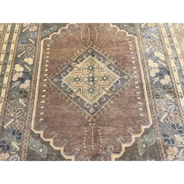 Beige Antique Turkish Tribal Wool Rug 4’10” X 7’8” For Sale - Image 8 of 8