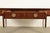 Brown Baker Furniture Stately Homes Collection English Regency Carved Mahogany Leather Top Partner's Desk For Sale - Image 8 of 18