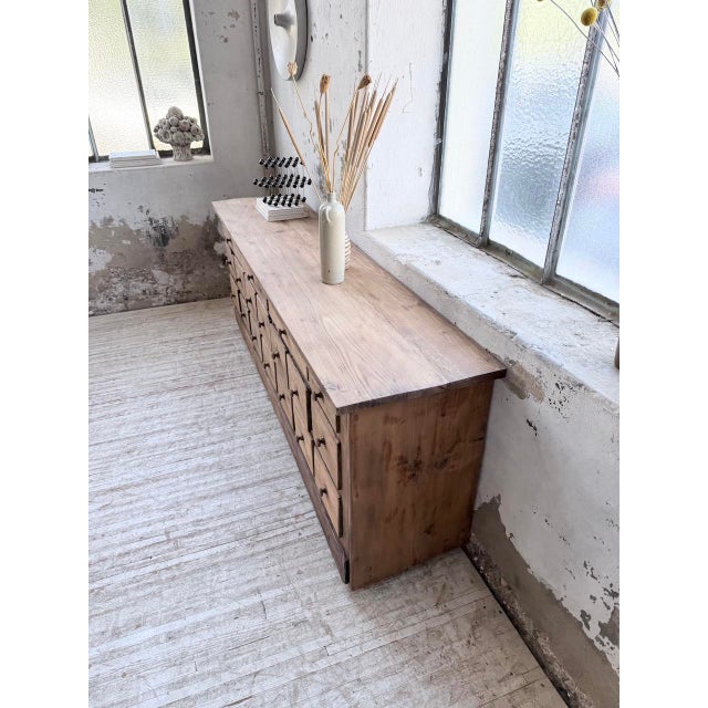 Vintage Pine Workshop Credenza, 1950s For Sale - Image 13 of 18