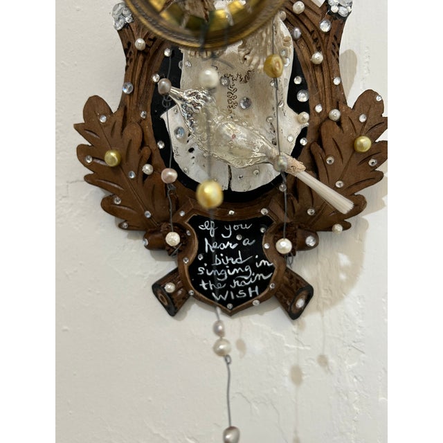 Wood Black Forest Deer Skull Wall Sculpture For Sale - Image 7 of 7