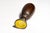 An elegant and highly decorative 19th century antique desk wax seal featuring a beautifully turned hardwood handle mounted...