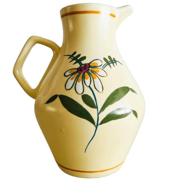 Vintage Flora Pottery Gouda Ceramic Jug, 1960s For Sale - Image 9 of 10